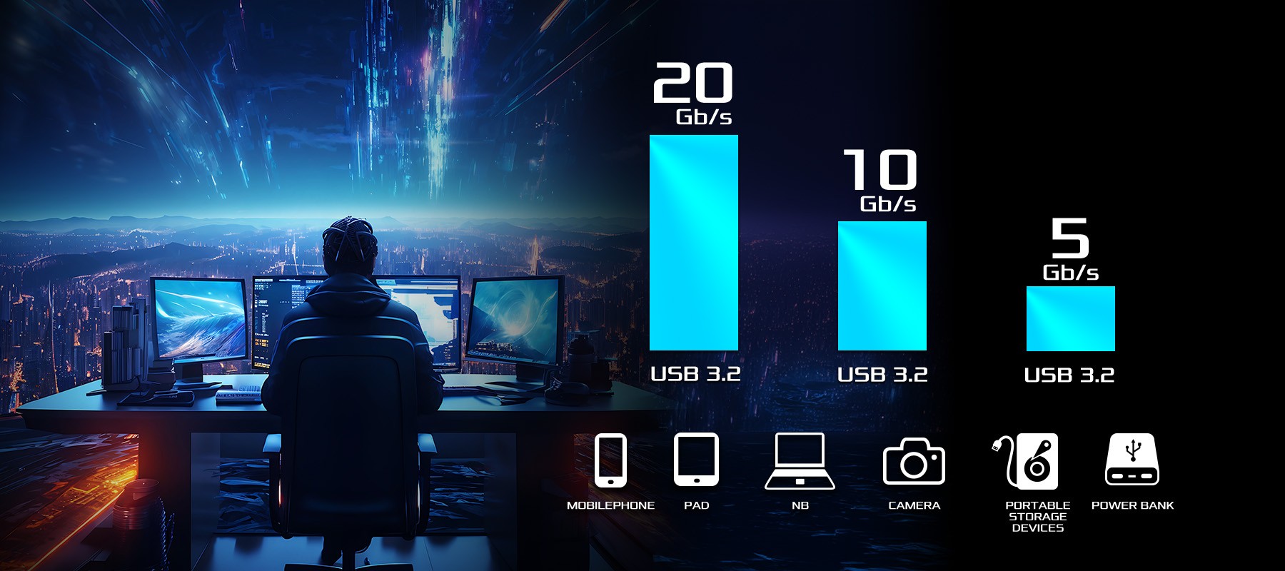 Front Panel USB 3.2 Gen2x2 Type-C Header