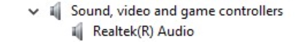 After the restart, please check Device Manager > Sound, video and game controllers.”